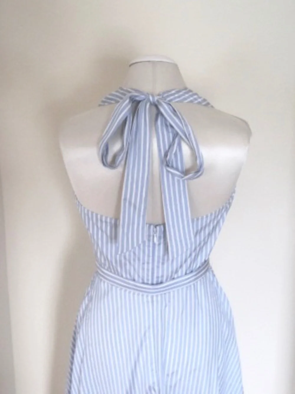 Polo Ralph Lauren Striped  Silk Halter Dress - Picture 5 of 10